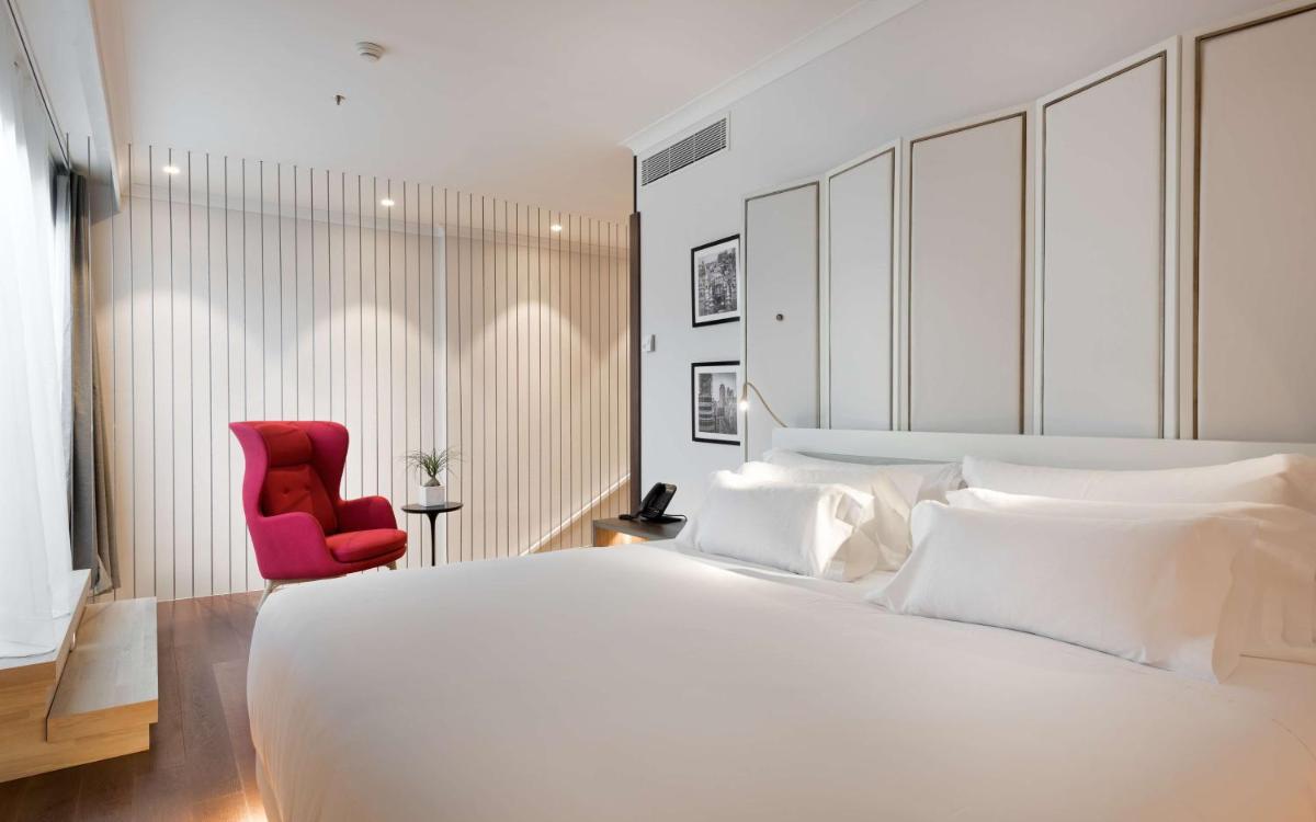 Cama o camas de una habitación en NH Collection Madrid Eurobuilding