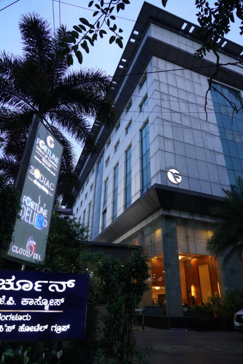 a building with a sign in front of it at Fortune Select JP Cosmos, Bengaluru - Member ITC Hotels' Group in Bengaluru