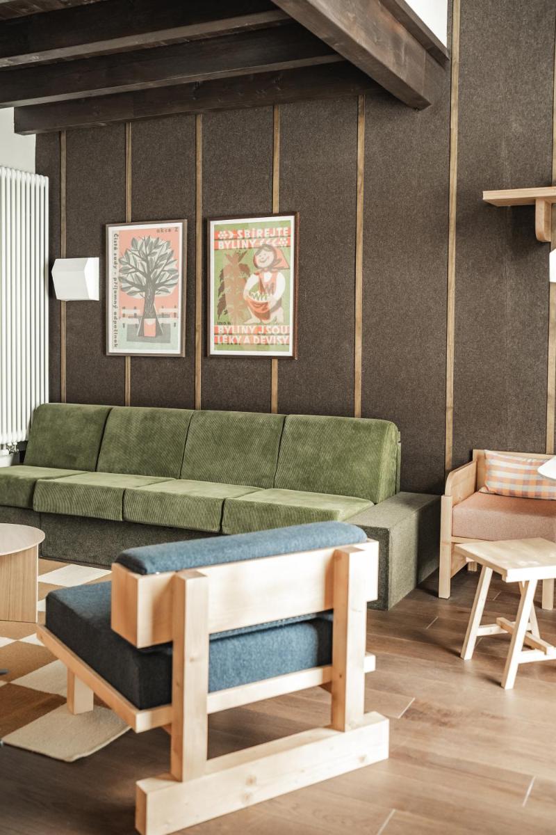 Coin salon dans l'établissement Appartements de l'Héliopic
