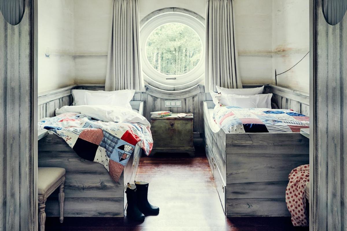 Ein Bett oder Betten in einem Zimmer der Unterkunft Hotel Fährhaus