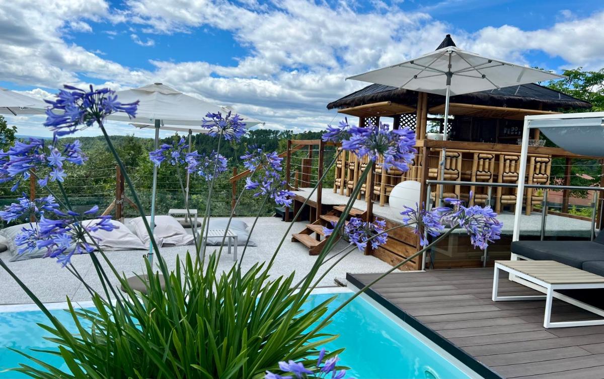 Piscine de l'établissement Domaine de Chalvêches Hôtel SPA 4* ou située à proximité