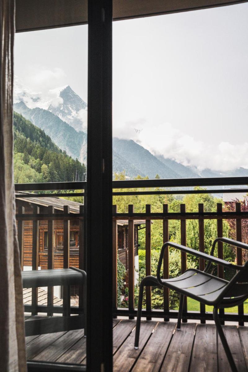 Vue générale sur la montagne ou vue sur la montagne depuis l'hôtel