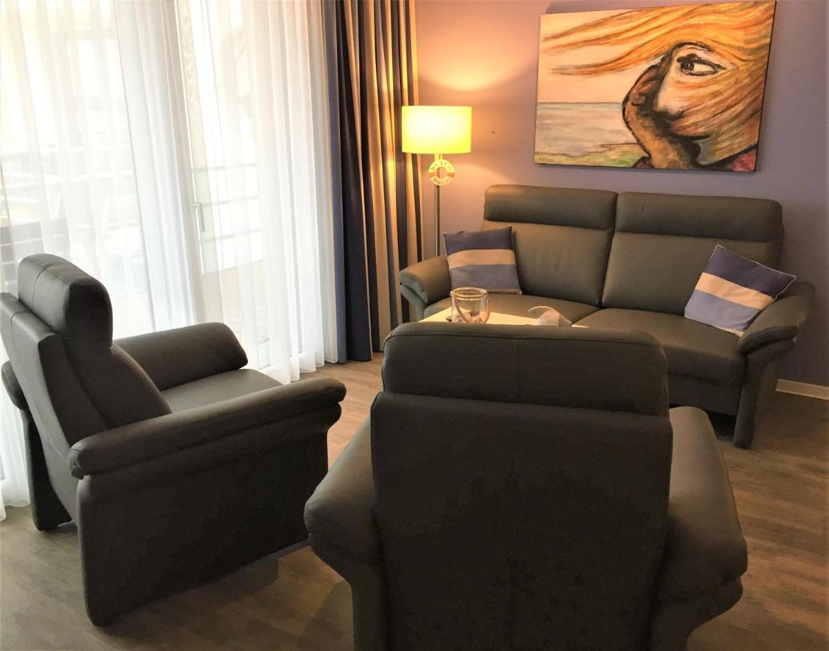 Apartment 33 "Fördetraum" mit Sauna, Apartmenthaus Hafenspitze Blickrichtung offene See - Hizvo