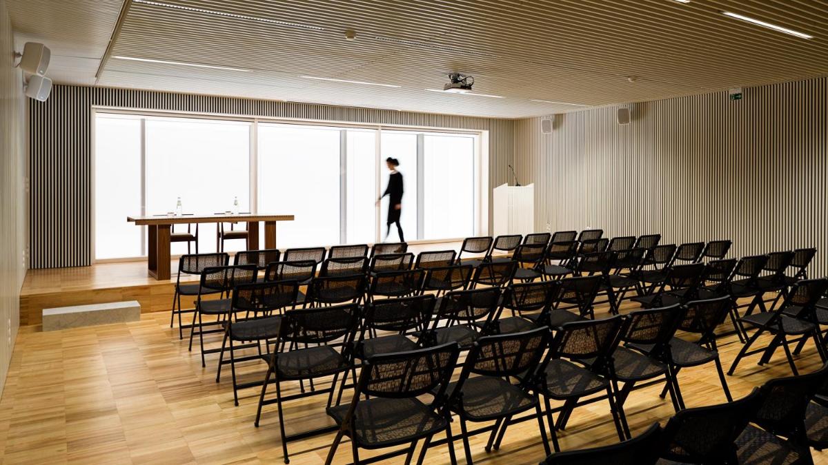 A área empresarial e/ ou a sala de conferências de Hotel Minho