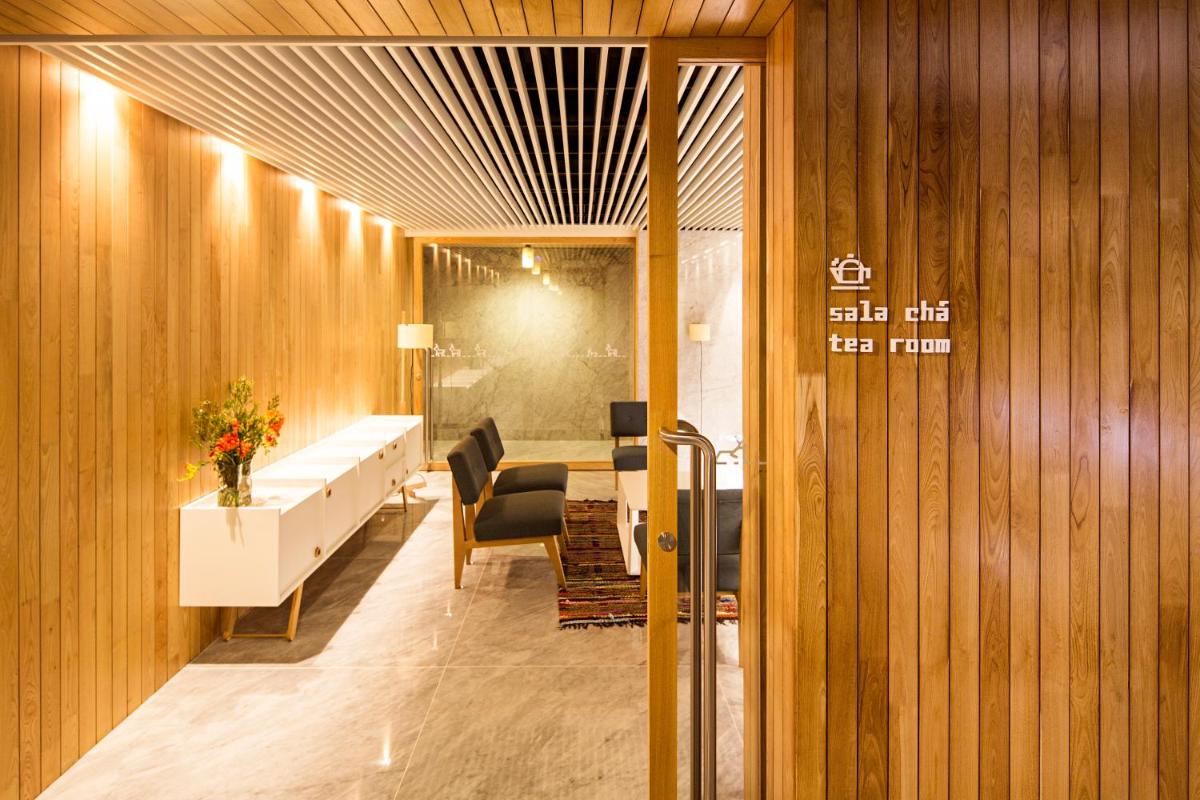 Uma área de estar em Hotel Minho