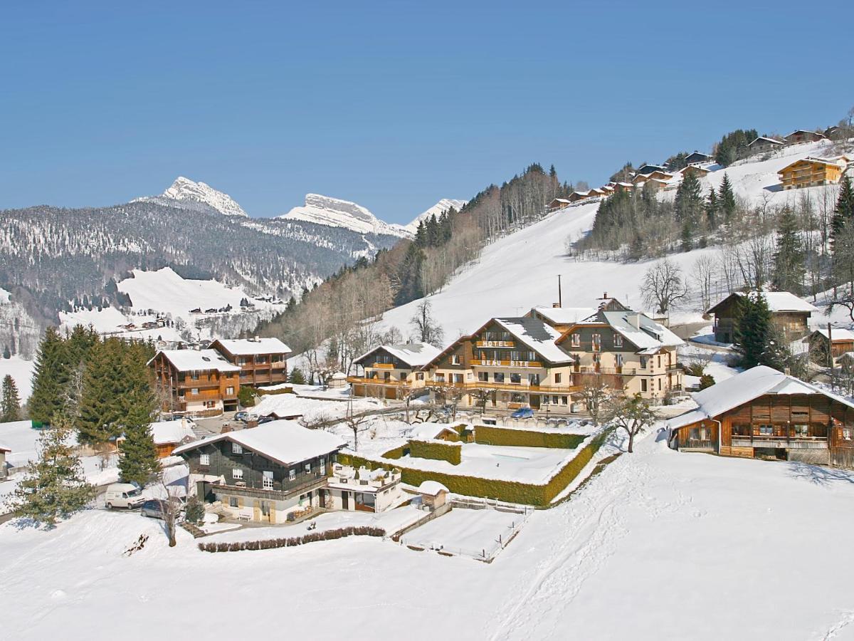 L'établissement Logis Hotel & Spa Beau-Site en hiver