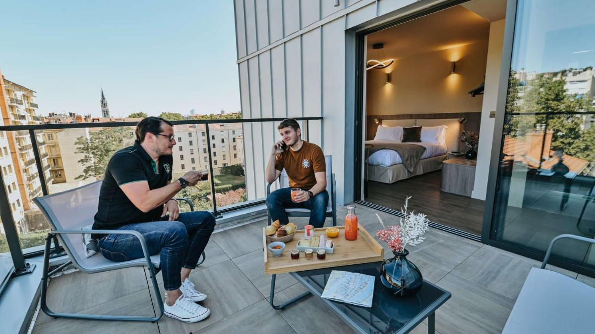 Balcon ou terrasse dans l'établissement Keystone Hôtel & Spa