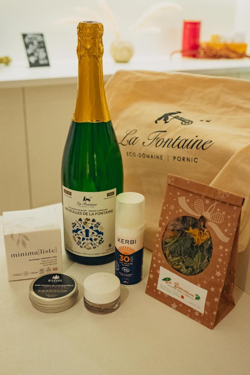 Boissons dans l'établissement Eco-Domaine La Fontaine - RESIDENCE-SPA - Plage de la Fontaine aux Bretons