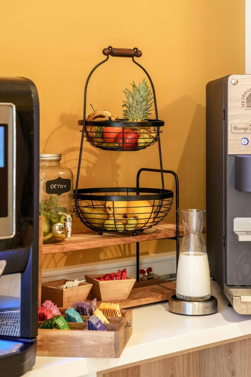 Cuisine ou kitchenette dans l'établissement Logis Thermal