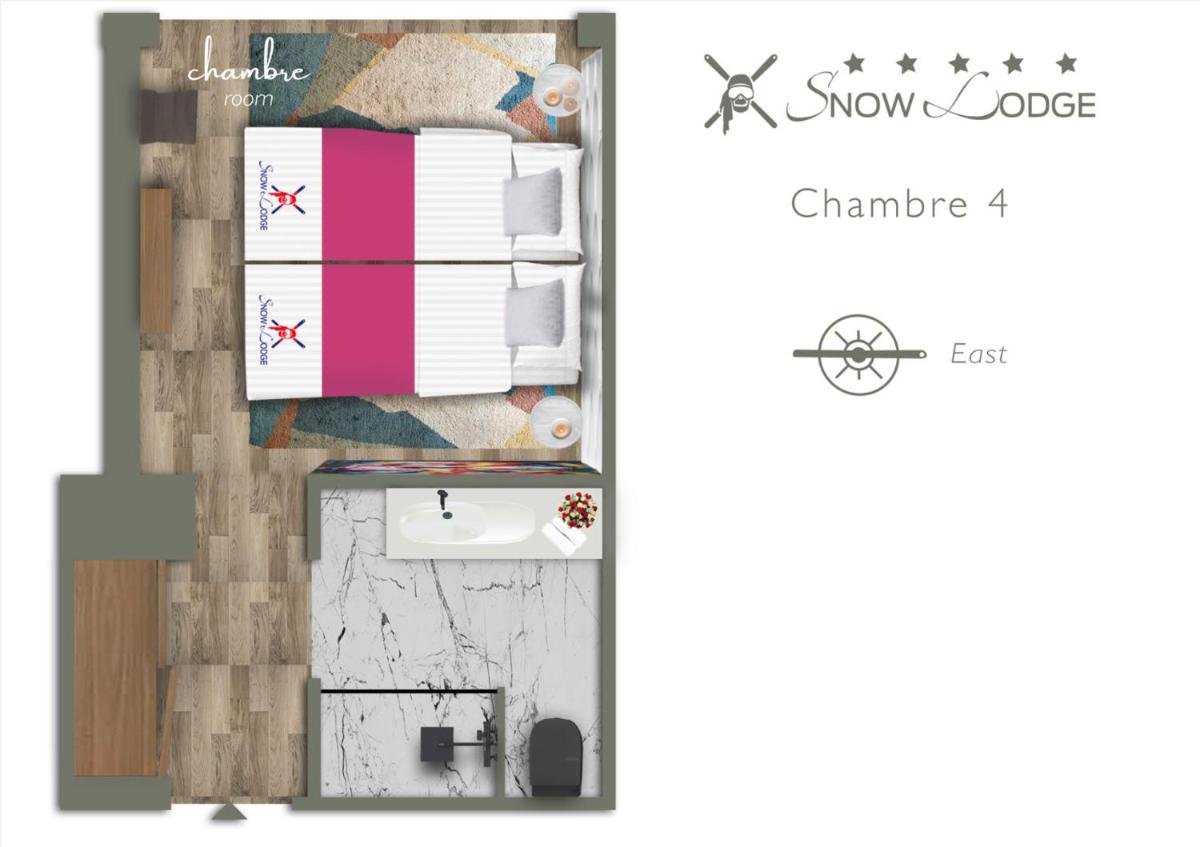 Plan de l'établissement Snow Lodge Hotel Courchevel 1850