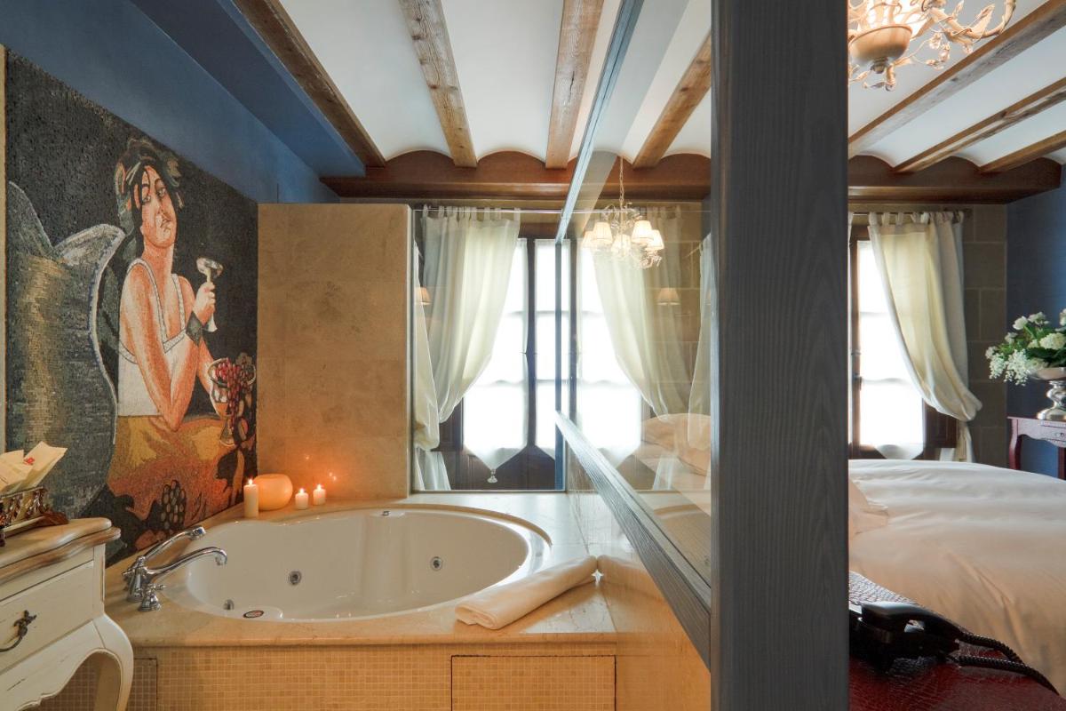 Cama o camas de una habitación en Hospederia de los Parajes
