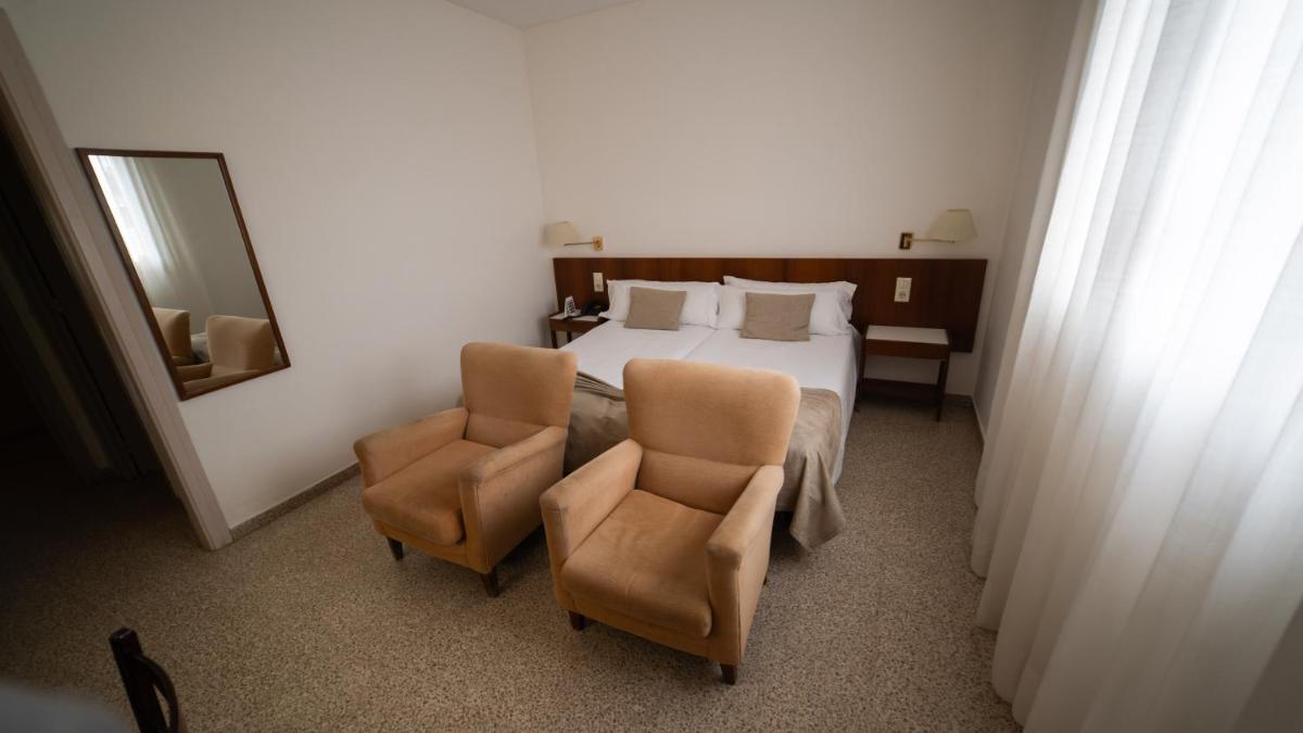 Cama o camas de una habitación en Hotel Balneario Prats