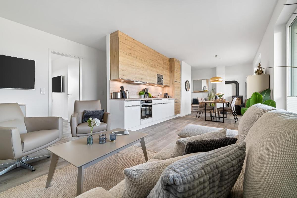 BeachTerraceThree- EG, barrierearm, Meerblick, Terrasse, Kamin, Sauna - Housity