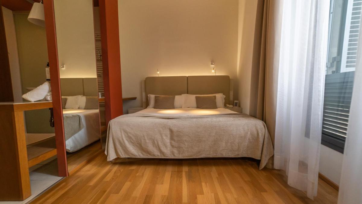 Cama o camas de una habitación en Hotel Balneario Prats