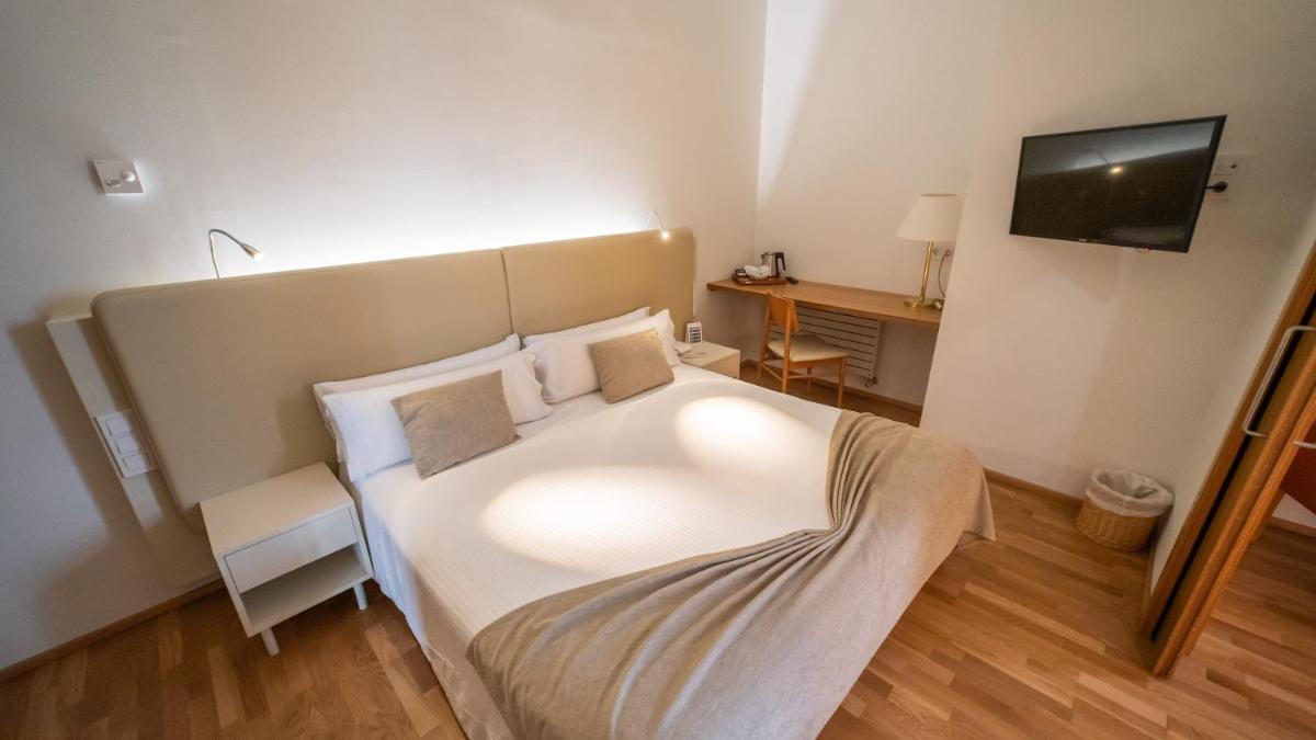 Cama o camas de una habitación en Hotel Balneario Prats