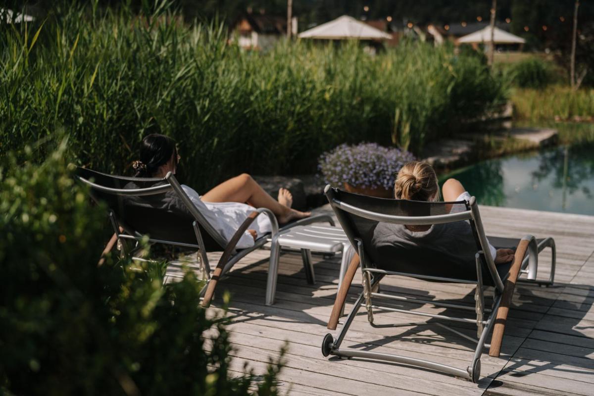 Ein Garten an der Unterkunft Wellness & Genuss Resort - Engel Obertal