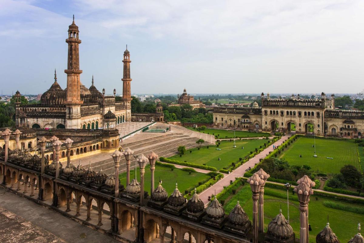 a view of the rashtrapati bhavan from the top of a building at Hyatt Regency Lucknow Gomti Nagar in Lucknow