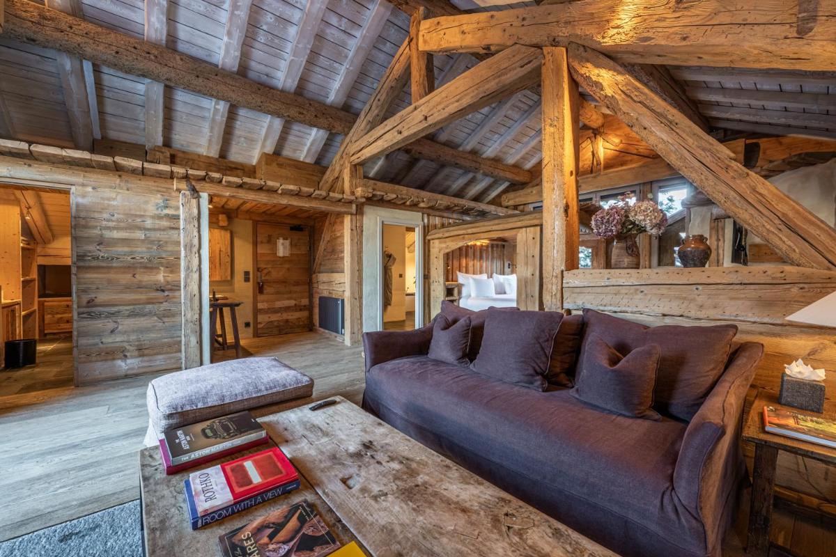 Coin salon dans l'établissement Zannier Le Chalet