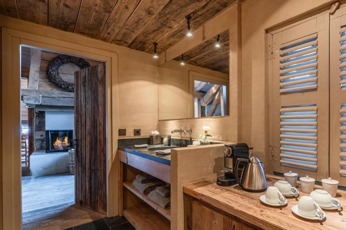 Cuisine ou kitchenette dans l'établissement Zannier Le Chalet
