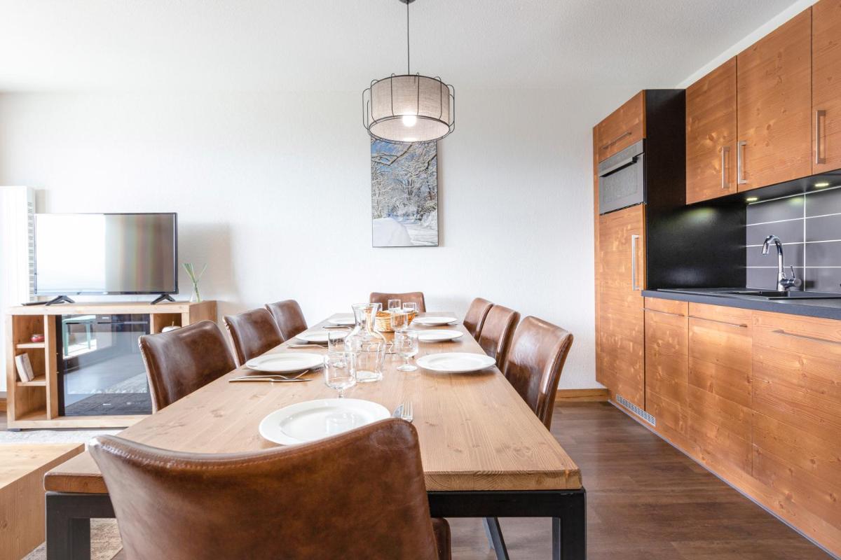 Cuisine ou kitchenette dans l'établissement Résidence Club MMV Les Chalets des Cimes