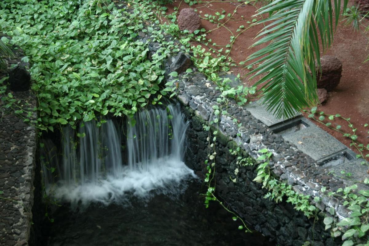 Jardín al aire libre en Beatriz Costa & Spa