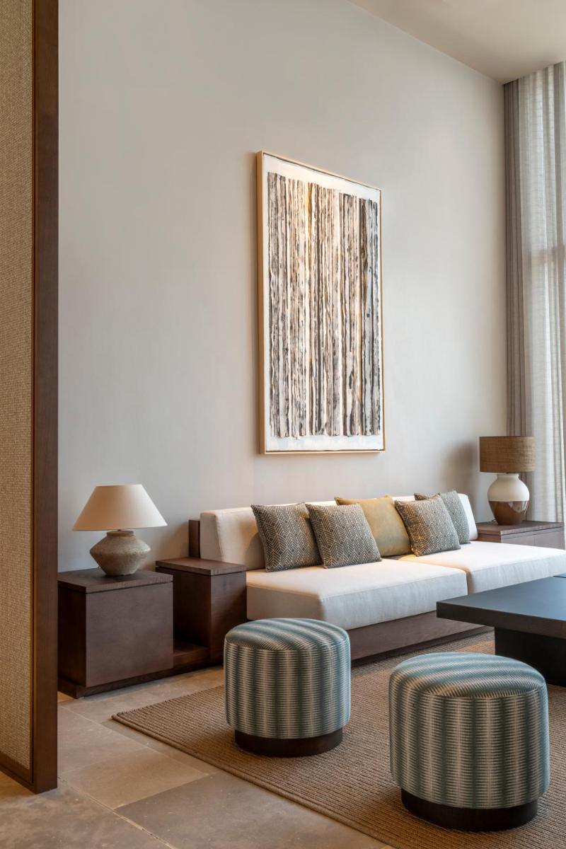 Cama o camas de una habitación en Fairmont La Hacienda Costa del Sol