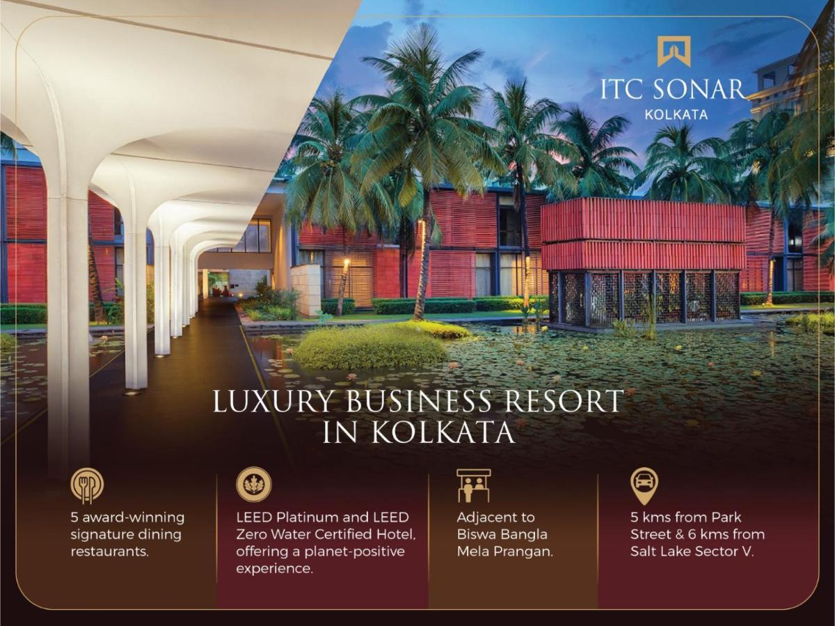 a flyer for a luxury business resort in kolkata at ITC Sonar, a Luxury Collection Hotel, Kolkata in Kolkata