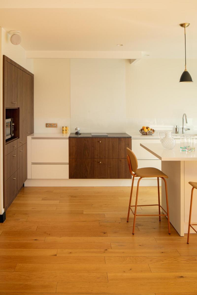 Cuisine ou kitchenette dans l'établissement Hôtel & Spa Villa Seren