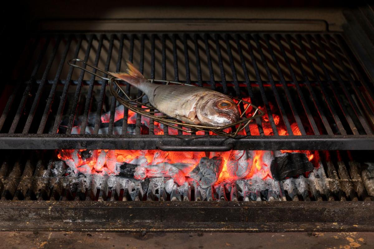 Barbacoa disponible para clientes en el hotel