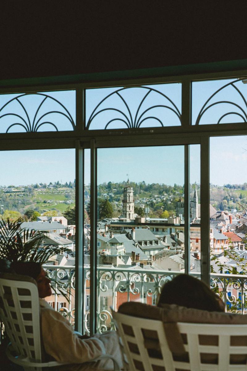 Balcon ou terrasse dans l'établissement Le Berceau de La Source