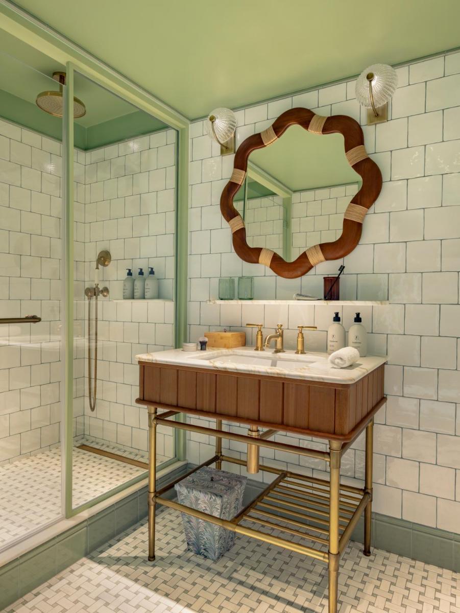 Salle de bains dans l'établissement La Fantaisie