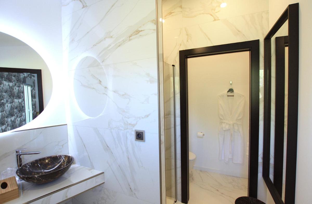 Salle de bains dans l'établissement Hotel Minera