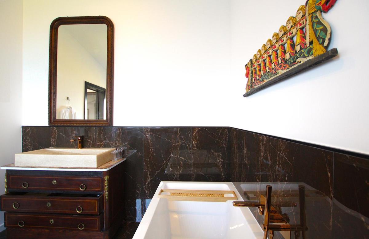 Salle de bains dans l'établissement Hotel Minera