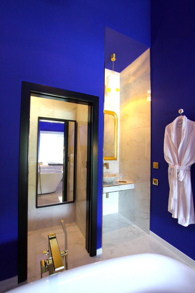 Salle de bains dans l'établissement Hotel Minera