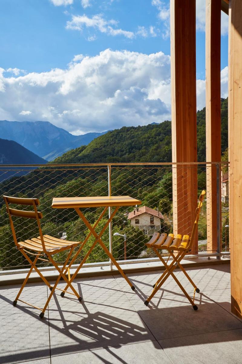 Vue générale sur la montagne ou vue sur la montagne depuis l'appart'hôtel