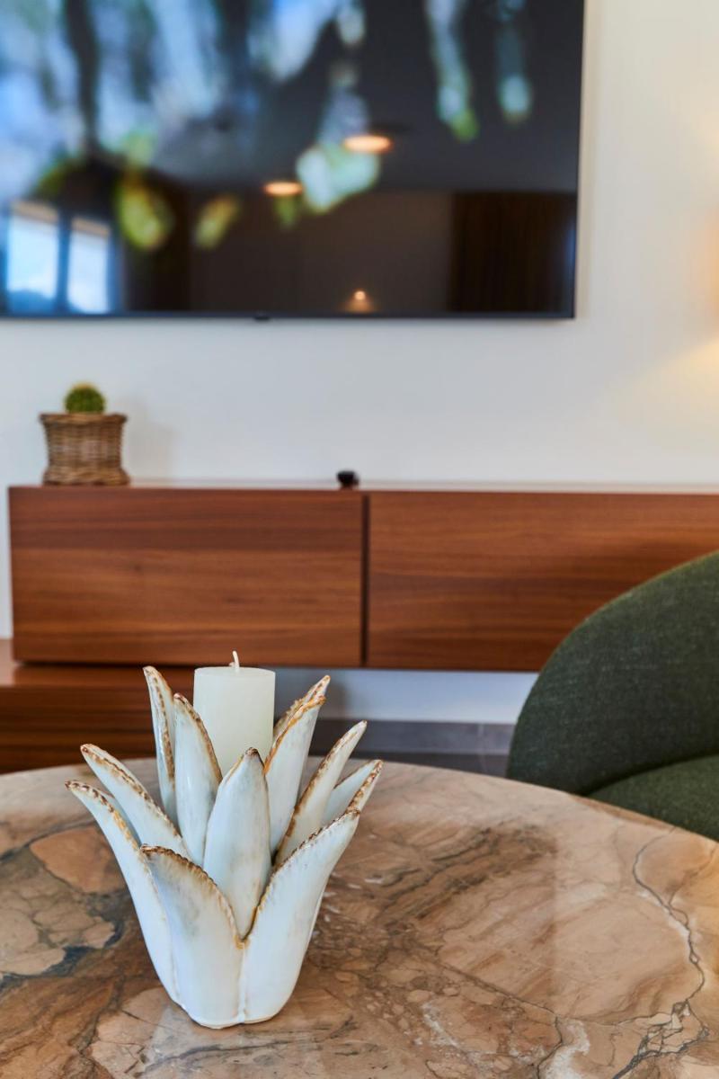 Télévision ou salle de divertissement dans l'établissement Pure Thermal Residence