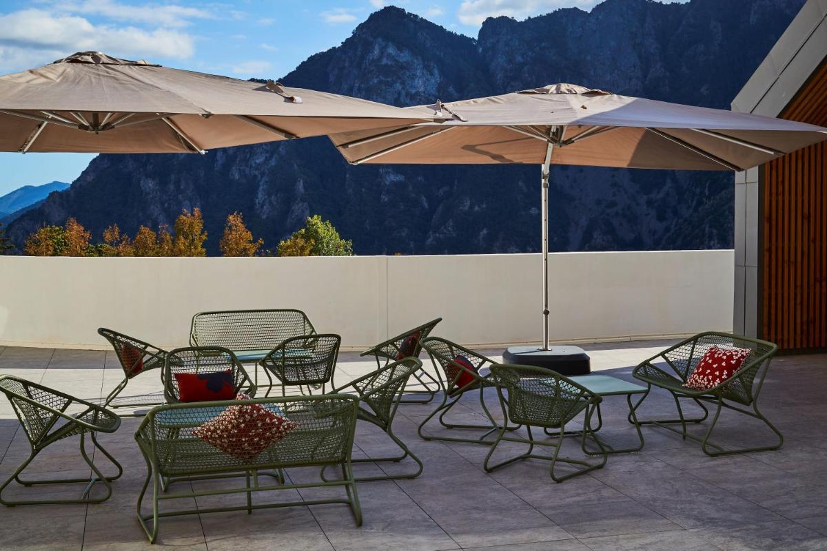 Vue générale sur la montagne ou vue sur la montagne depuis l'appart'hôtel