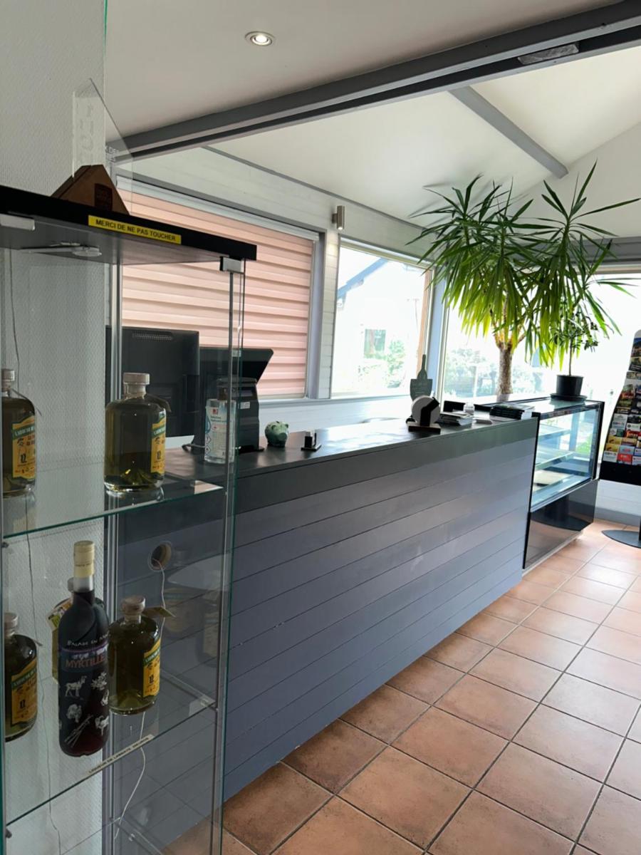 Cuisine ou kitchenette dans l'établissement Logis Hôtel Volcan Sancy