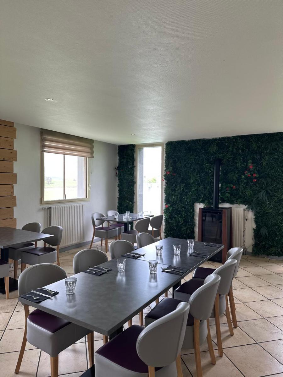 Coin salon dans l'établissement Logis Hôtel Volcan Sancy