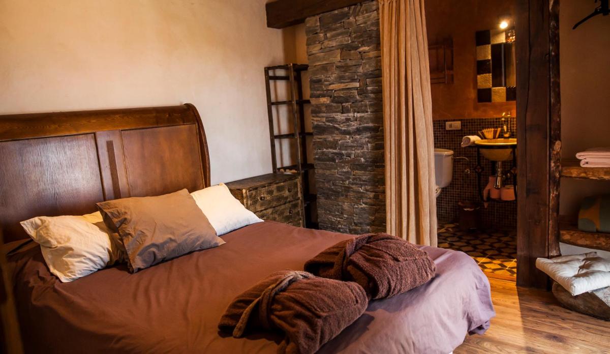 Cama o camas de una habitación en Orgullo Rural