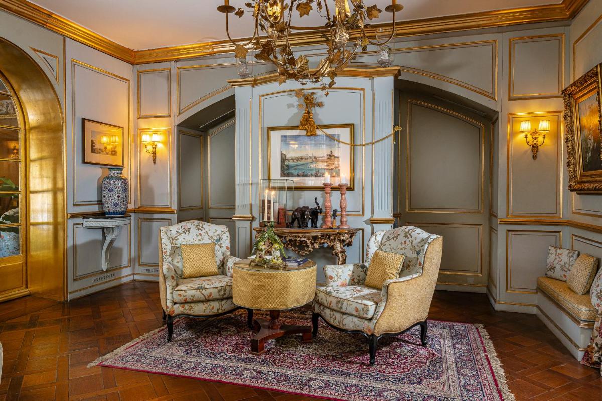 Coin salon dans l'établissement Villa Gallici Hôtel & Spa
