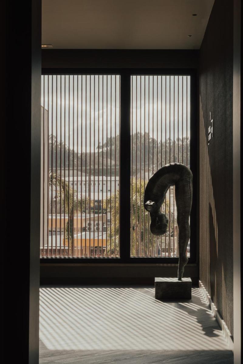 Uma vista geral da montanha ou uma vista da montanha a partir do hotel