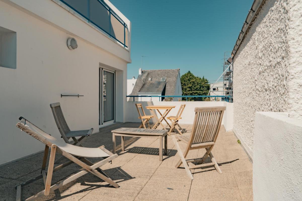 Balcon ou terrasse dans l'établissement Hôtel Édenia - Spa Estime&Sens