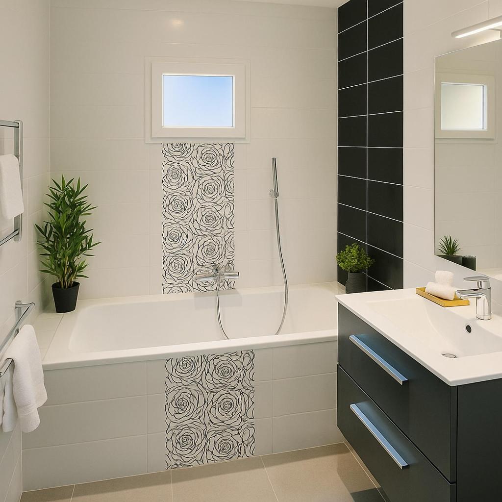 Salle de bains dans l'établissement Hotel & Spa Gil de France Cap d'Agde