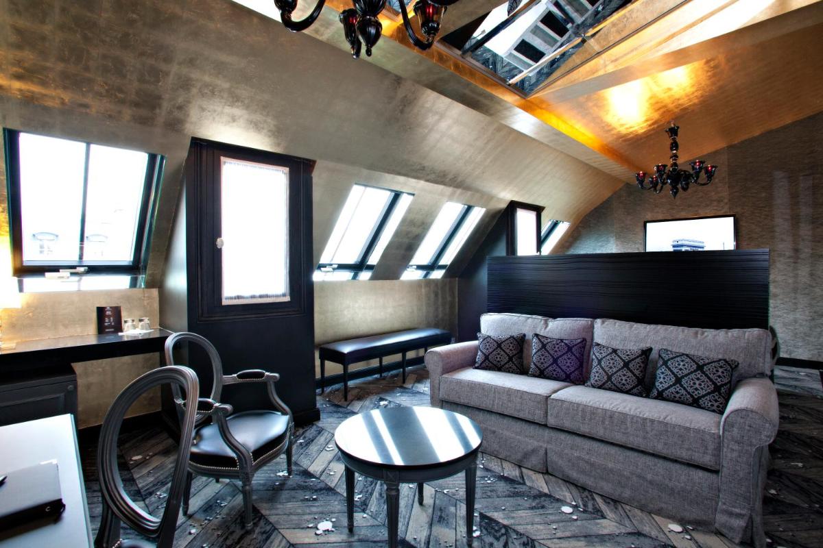 Coin salon dans l'établissement Maison Albar- Le Champs-Elysées