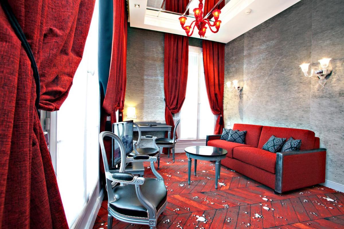 Coin salon dans l'établissement Maison Albar- Le Champs-Elysées