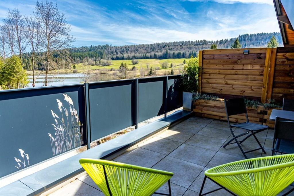 Vue générale sur la montagne ou vue sur la montagne depuis l'hôtel