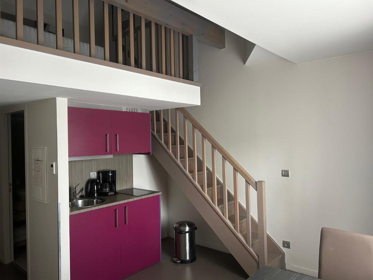 Cuisine ou kitchenette dans l'établissement Appart'hôtel Odalys City - Dijon Centre Les Cordeliers