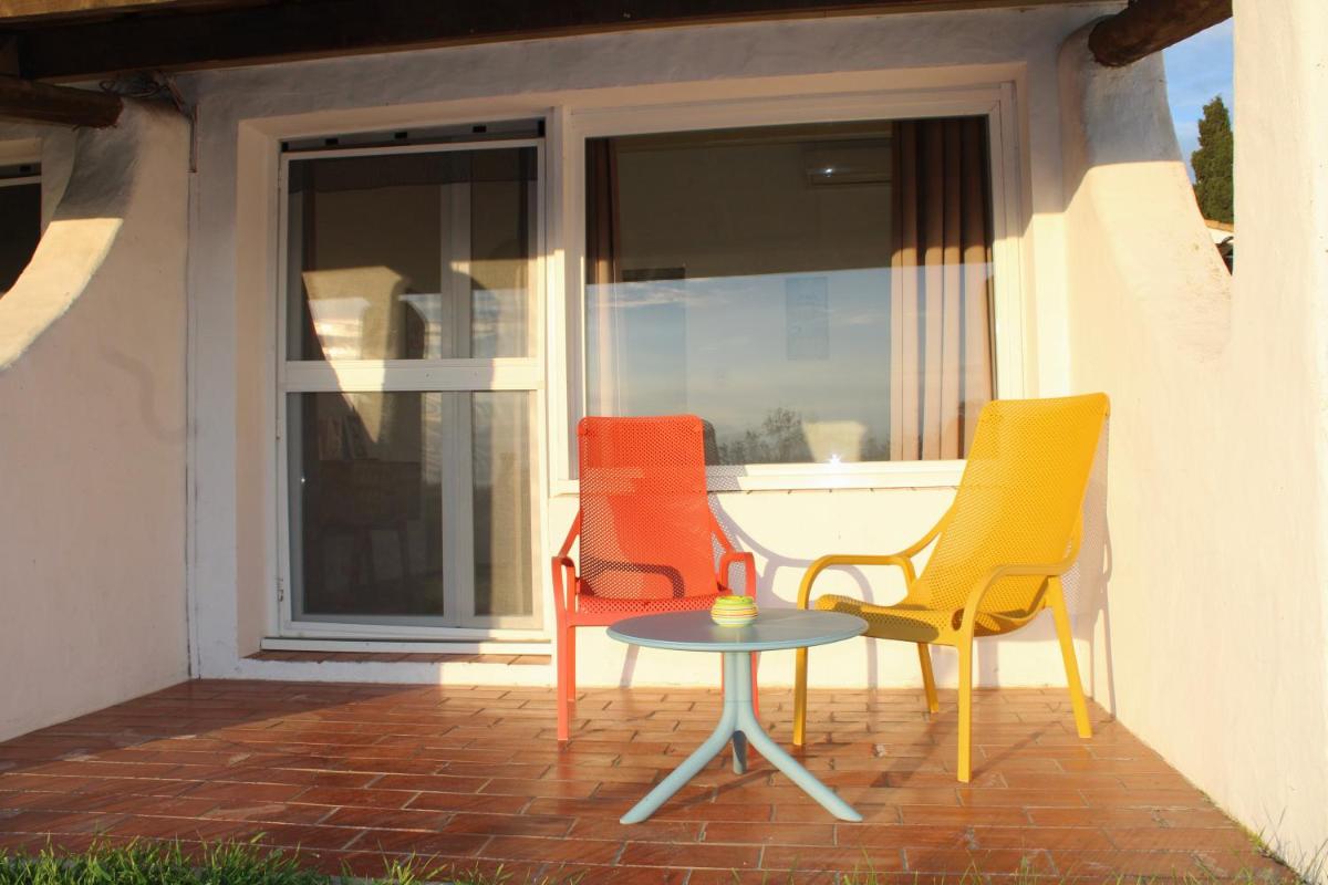 Balcon ou terrasse dans l'établissement Hôtel La Palunette