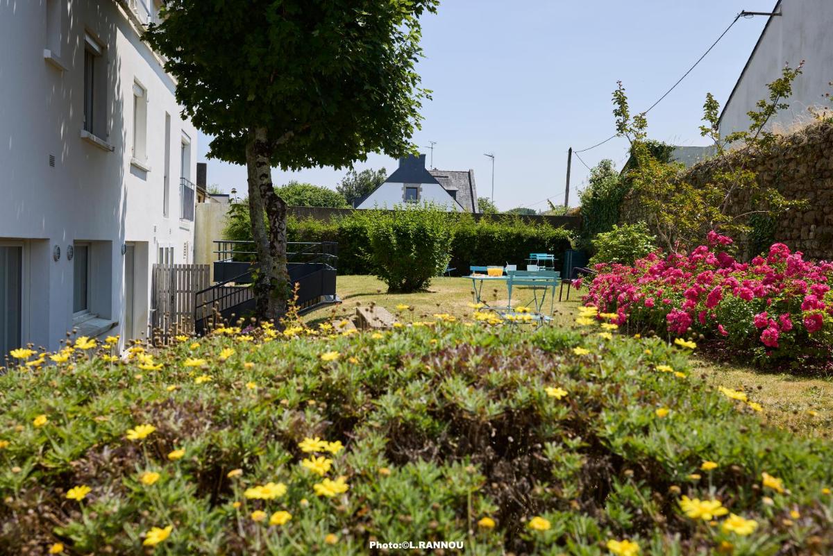 Jardin de l'établissement The Originals Boutique, Hôtel La Marébaudière, Vannes